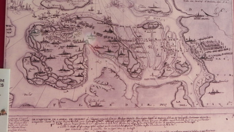 Oud plan van de regio
