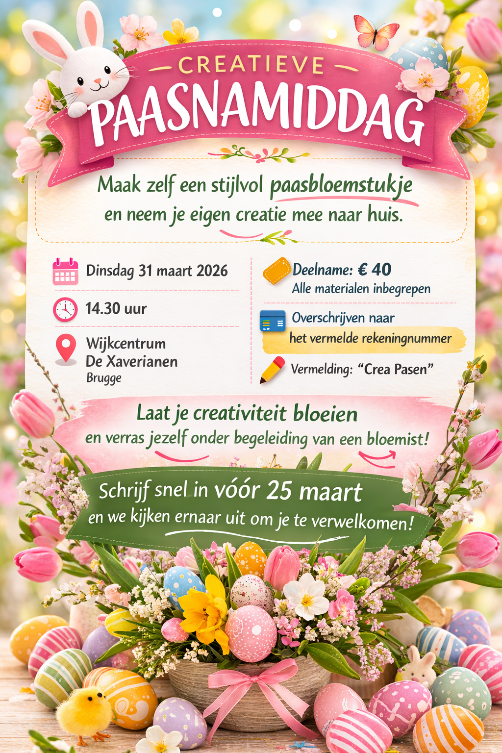 Crea-Flyer Bloemschikken